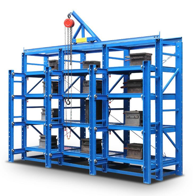 500-2000kg/layer Blue/Orange/Grey Steel Mould Racking Easy Assembly with 2-5 Layers