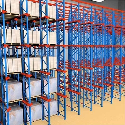 Powder Coated Drive In Pallet Racking , Heavy Duty Industrial Pallet Shelving