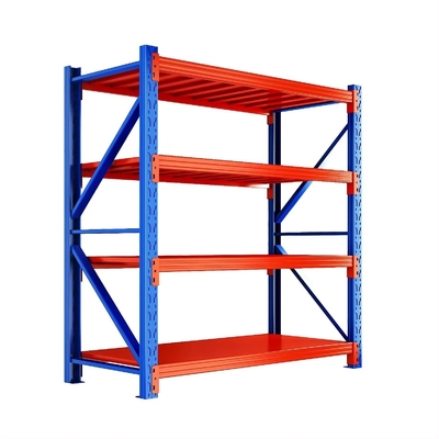 Steel Warehouse Medium Duty Racking Multi Tier Shelving In Industrial Setting
