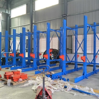 Supermarket Warehouse Heavy Duty Cantilever Storage Rack With Single Side Arm