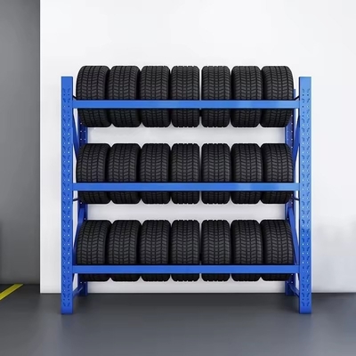 Tyre Storage Display Rack With Medium Duty Metal Shelving Of Conventional Development