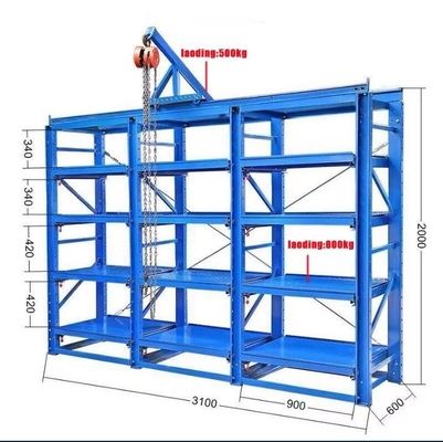 Directly Supply Q235 Material Drawer Type Mould Rack Shelving for Warehouse Storage