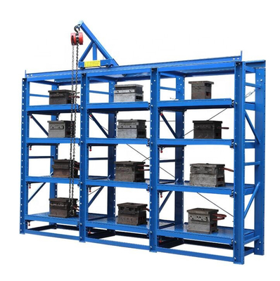 500-2000kg/layer Blue/Orange/Grey Steel Mould Racking Easy Assembly with 2-5 Layers