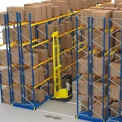 Common Heavy Duty Q235B Raw Material Electric Mobile Racking for Warehouse Storage