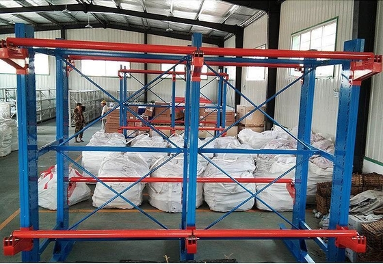 Customized Steel Cantilever Racking For Cable Roll Drum Storage In Warehouse