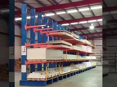 Armazém Industrial Cantilever Racking, H Beam Cantilever Rack Single duplo lado