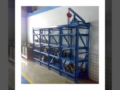 Sistema de prateleira de molde revestido em pó ajustável com 2-5 camadas em azul